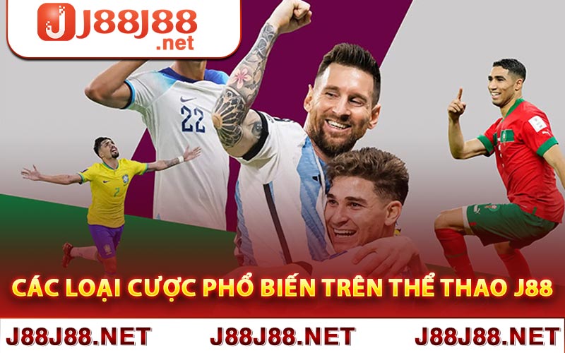 Các loại cược phổ biến trên thể thao J88